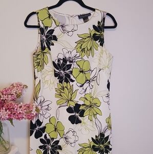 Jessica Howard Womens Dress 6 Sleeveless Floral Shift Chic Work Office